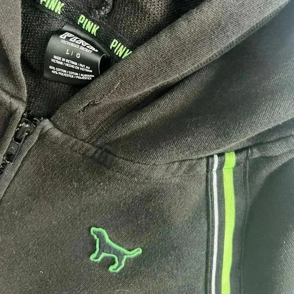 Victoria Secret Full zip hoodie size large - Picture 2 of 3